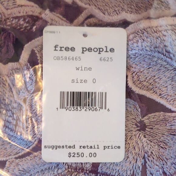 NEW Free People Rosalie Embroidered Mini Dress - Picture 9 of 10